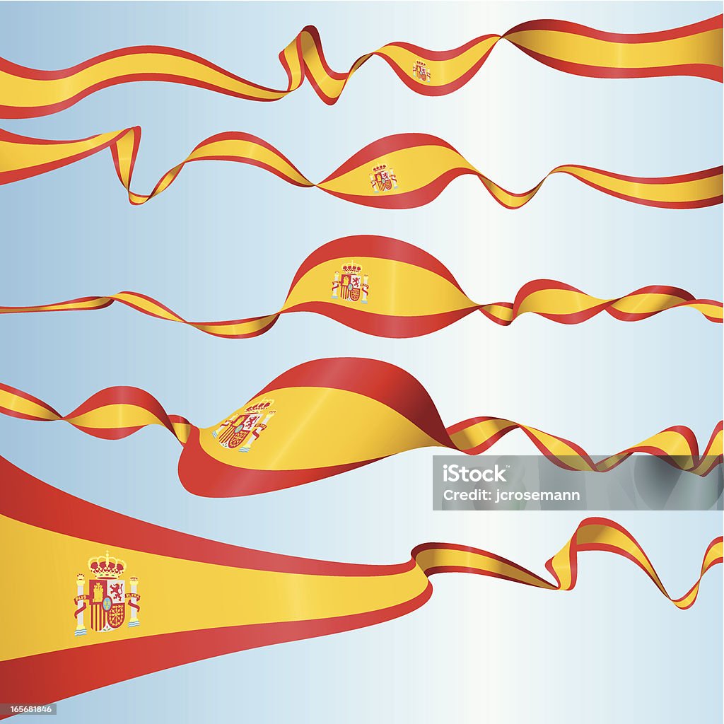 Spanische Banner - Lizenzfrei Flagge Vektorgrafik