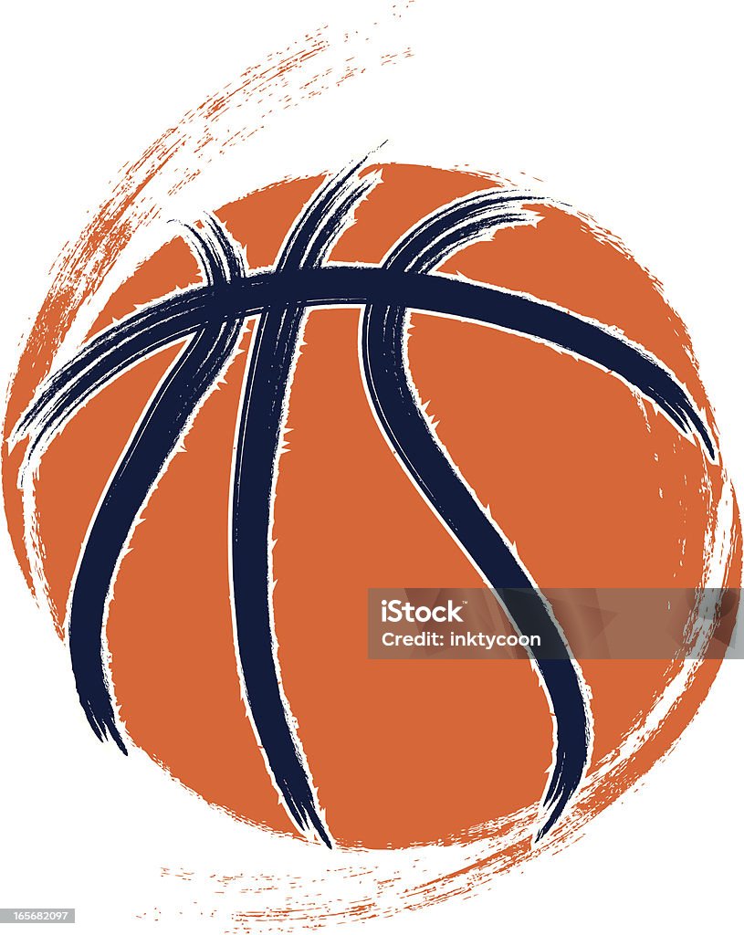Grunge-Basketball - Lizenzfrei Basketball Vektorgrafik
