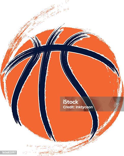 Grungebasketball Stock Vektor Art und mehr Bilder von Basketball - Basketball, Basketball-Spielball, Illustration