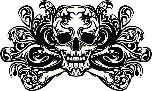Skull Tattoo Stock Illustration - Download Image Now - Tattoo, Indigenous  Culture, Design - iStock