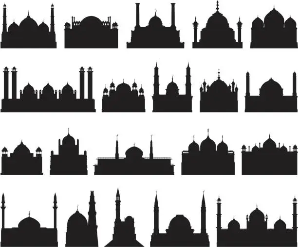 Vector illustration of Highly Detailed Mosques