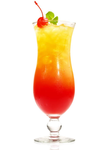 istock Tequila Sunrise Cocktail on white Background - Isolated 1656823832