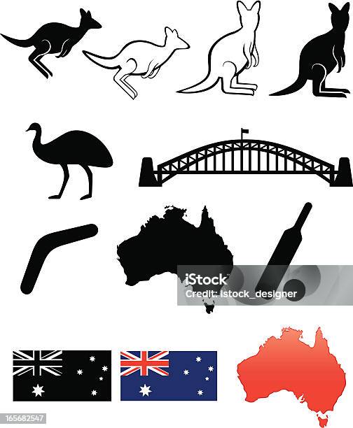 オーストラリアのアイコン - カンガルーのベクターアート素材や画像を多数ご用意 - カンガルー, 白色, シドニー港