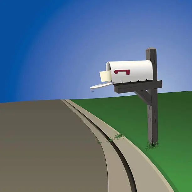 Vector illustration of Suburban Mailbox