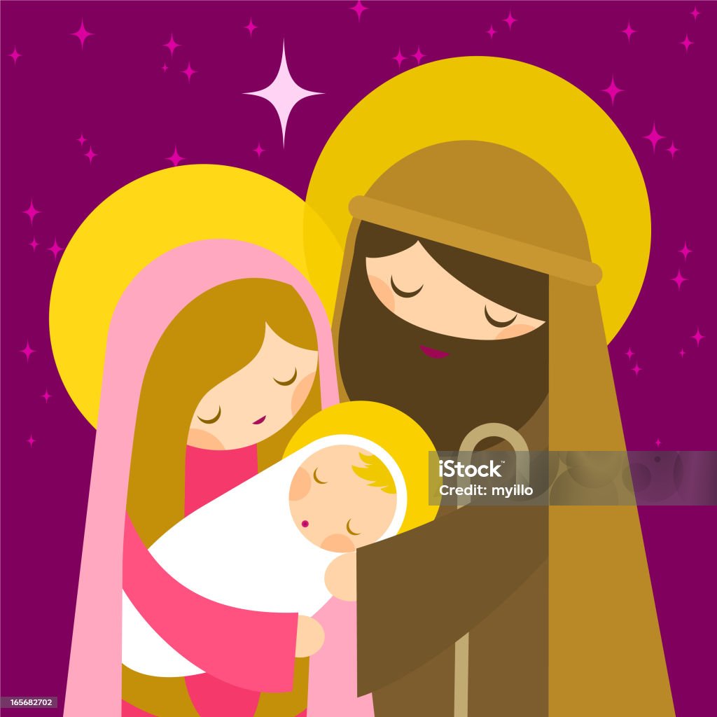 The Nativity - Grafika wektorowa royalty-free (Szopka bożonarodzeniowa)