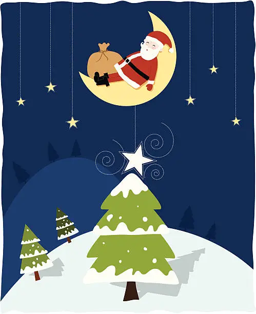 Vector illustration of Santa Claus