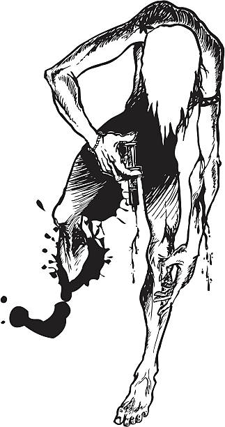 Narcomania Drug addiction - the problem of millions. drug addiction tattoos stock illustrations