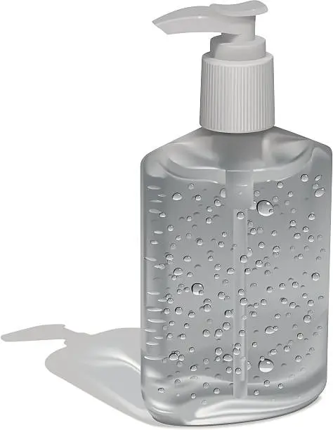 Vector illustration of Hand Sanitizer in Pump Bottle