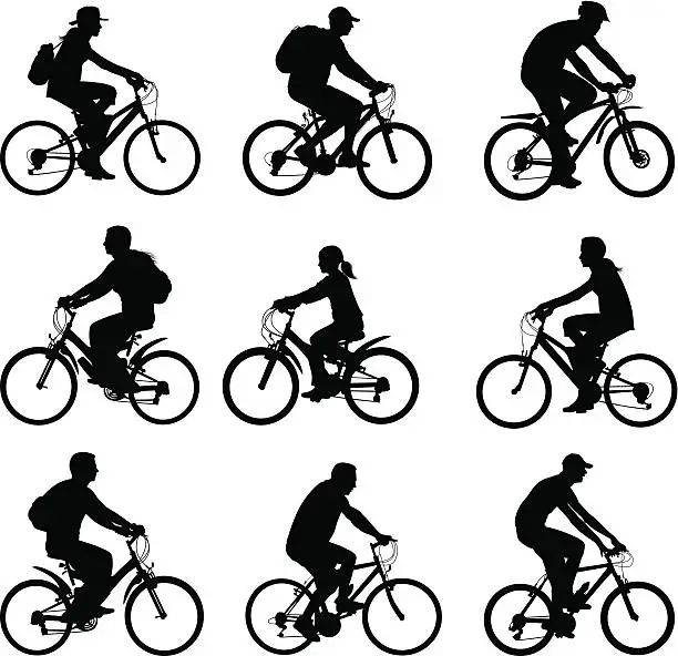 Vector illustration of Cycling