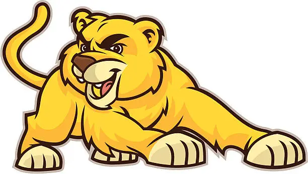 Vector illustration of Lion Cub