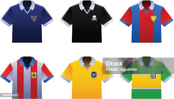 Soccer Shirts Of Various Countries Stock Illustration - Download Image Now - Soccer, T-Shirt, Soccer Uniform