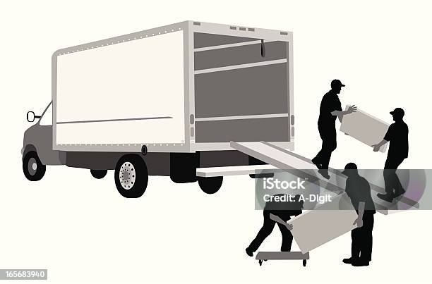 Movingaway - 引越しトラックのベクターアート素材や画像を多数ご用意 - 引越しトラック, イラストレーション, 台車