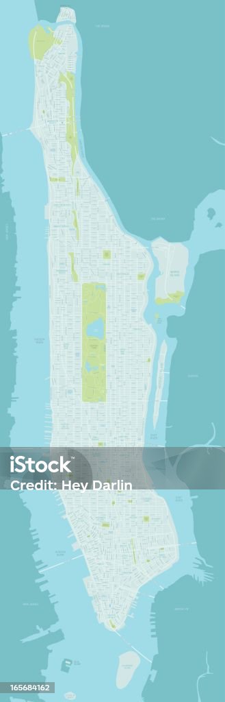 Map マンハッタンの - 地図のロイヤリティフリーベクトルアート