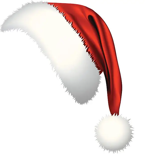 Vector illustration of Santa Hat (vector + XXL jpg in ZIP folder)