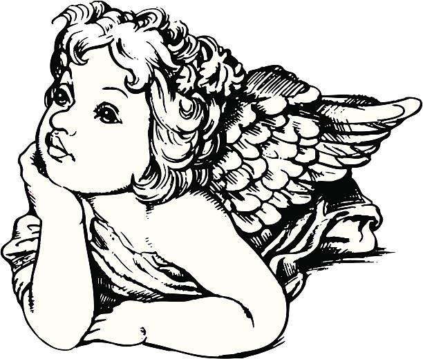 stockillustraties, clipart, cartoons en iconen met angel - engel