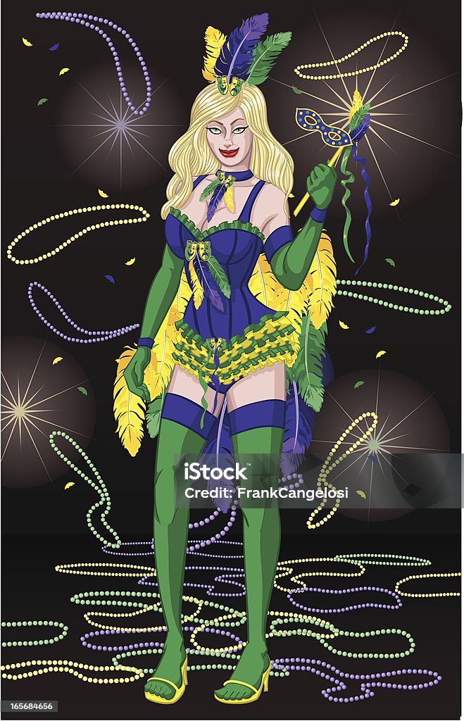 Mardi gras queen - Grafika wektorowa royalty-free (Mardi Gras)