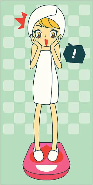 Vector illustration of Anorexia