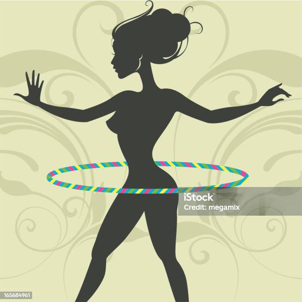 Danza Hula Hoop - Immagini vettoriali stock e altre immagini di Adulto - Adulto, Attrezzatura sportiva, Ballerina - Ballerino