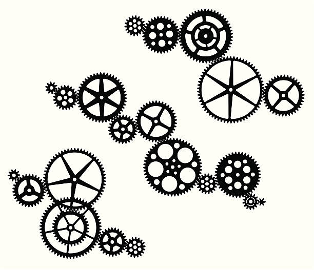 gear 설정 - clock parts stock illustrations