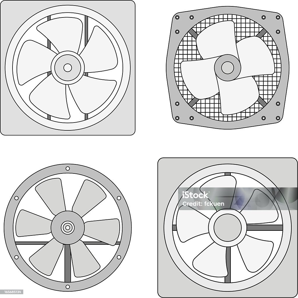 배기팬 일러스트 - 로열티 프리 배기팬 벡터 아트