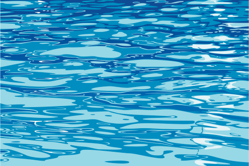 Water in the pool with blots and light spots. AI, EPS, PDF, SVG files included.