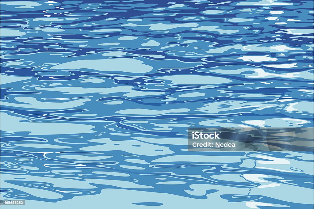 Water surface vector painting background Water in the pool with blots and light spots. AI, EPS, PDF, SVG files included. Water stock vector