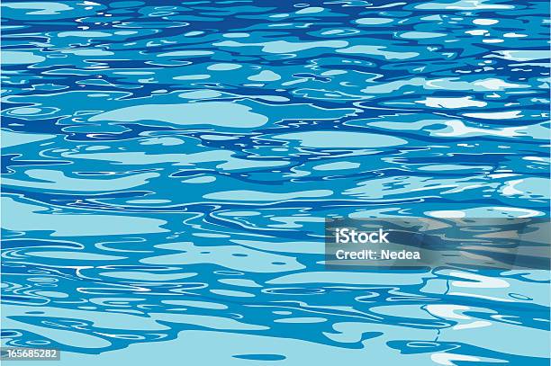 Water Surface Vector Painting Background Stock Illustration - Download Image Now - Water, Sea, Textured