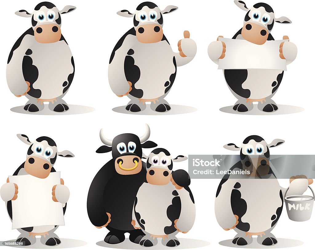 As vacas Collection - Vetor de Animais Machos royalty-free