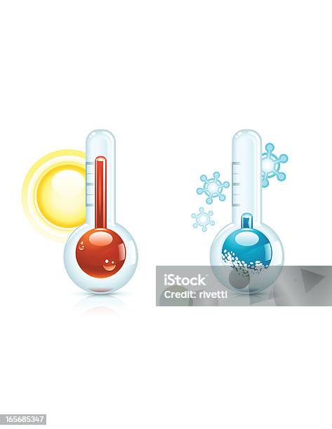 Termometry - Stockowe grafiki wektorowe i więcej obrazów Chłodny - Chłodny, Fahrenheit, Grafika wektorowa