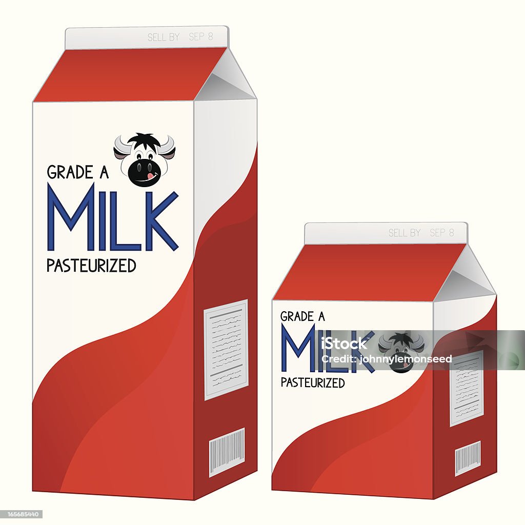 Mleko kartony - Grafika wektorowa royalty-free (Dzbanek do mleka)