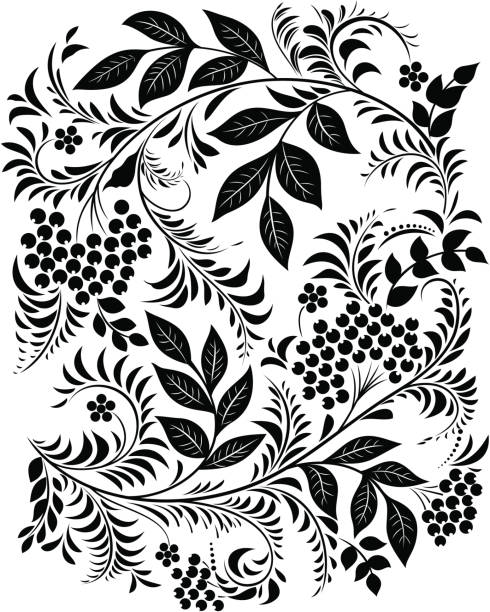 background tattoo silhouettes stock illustrations