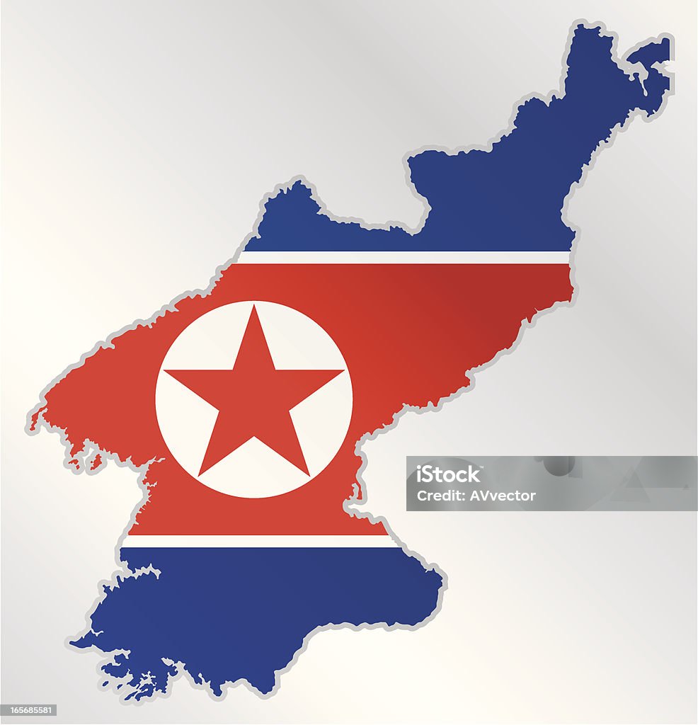 Korea Północna - Grafika wektorowa royalty-free (Azja)