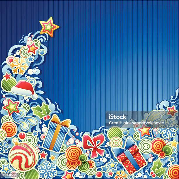 Ilustración de Onda De Navidad y más Vectores Libres de Derechos de Acebo - Acebo, Adorno de navidad, Celebración - Acontecimiento