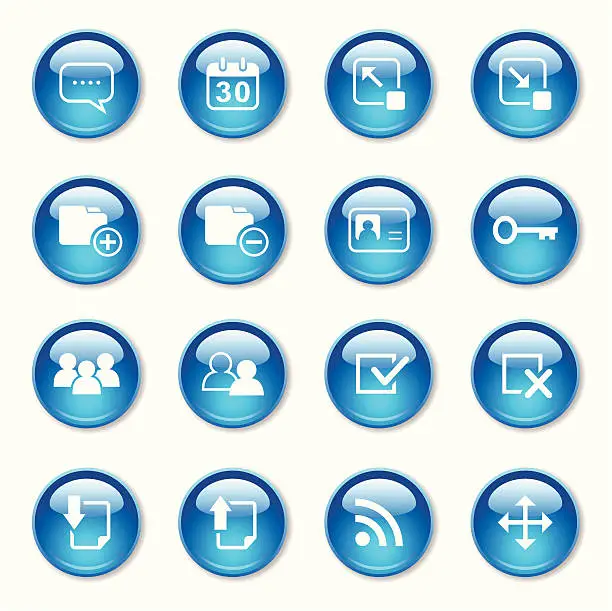 Vector illustration of Web Icons Set
