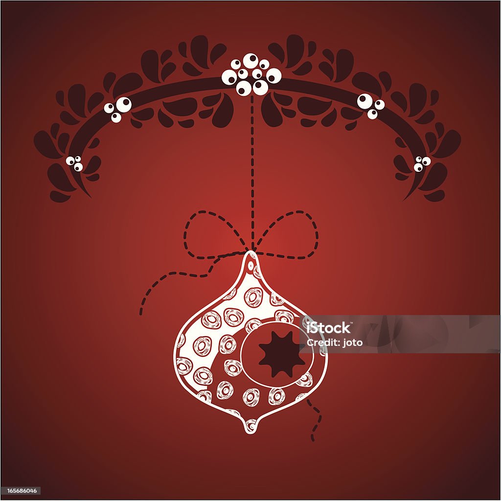 Natal com bauble decoration - Vetor de Baga - Parte de planta royalty-free