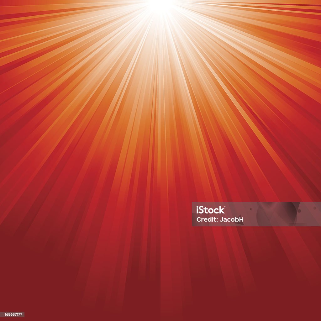 Red Sunburst - Grafika wektorowa royalty-free (Promień słońca)