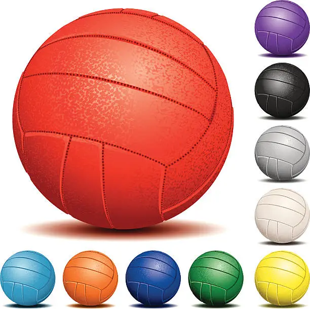 Vector illustration of Volleyball ball