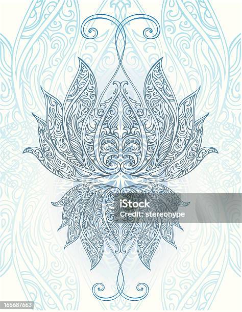 Lotus Bleu Vecteurs libres de droits et plus d'images vectorielles de Bleu - Bleu, Fleur - Flore, Fragilité