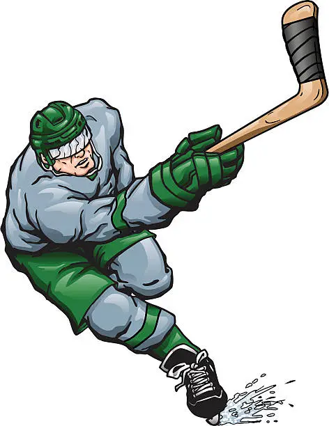 Vector illustration of Hockey Shot
