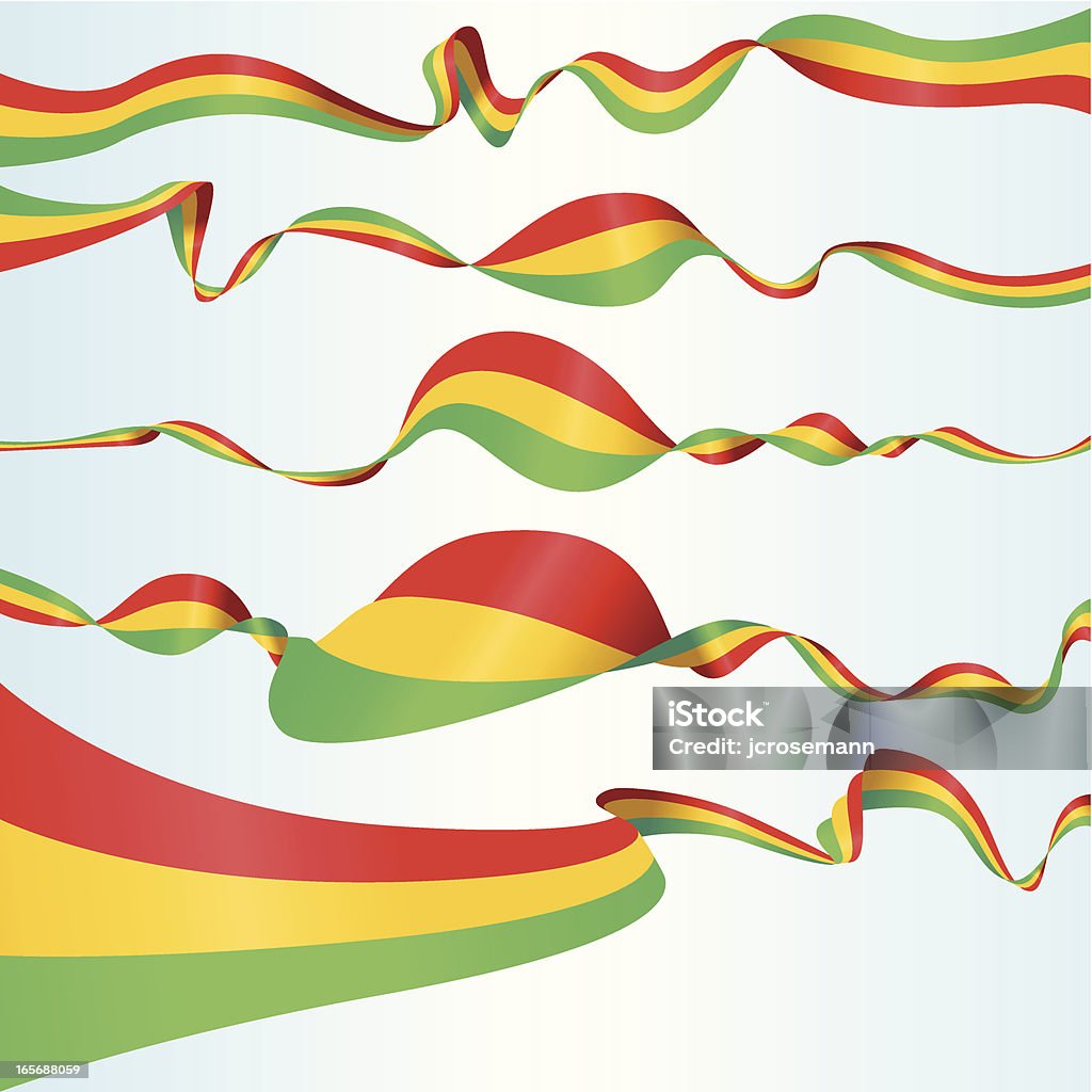 Bolivianische Banner - Lizenzfrei Band Vektorgrafik