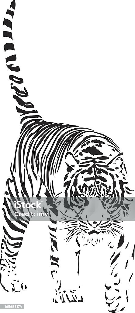 Ilustração de Tigre - Royalty-free Andar arte vetorial