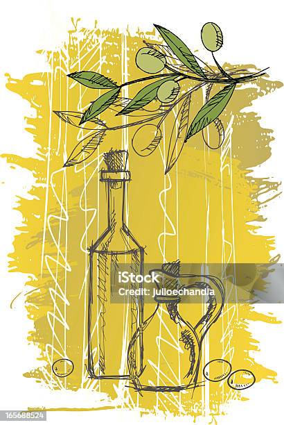 Olio Di Oliva - Immagini vettoriali stock e altre immagini di Cibi e bevande - Cibi e bevande, Cucinare, Illustrazione