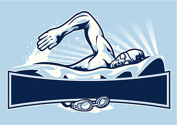 Swim Design vector art illustration