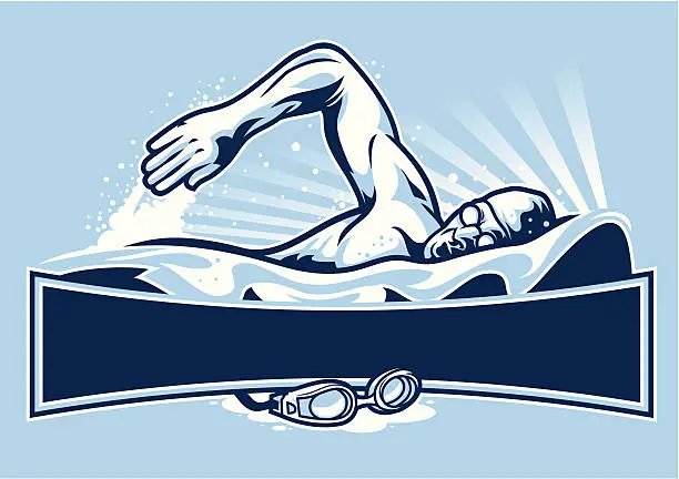 Vector illustration of Swim Design