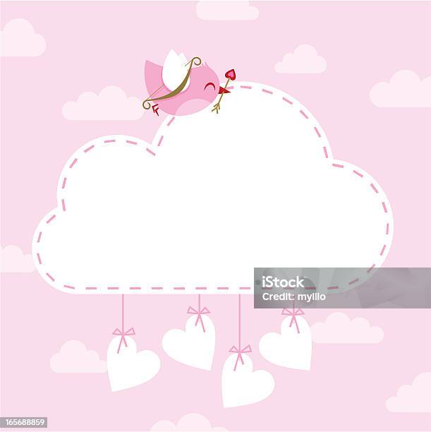 Vetores de Cupid Pássaro St Valentines Card Ilustração Vetorial e mais imagens de Amor