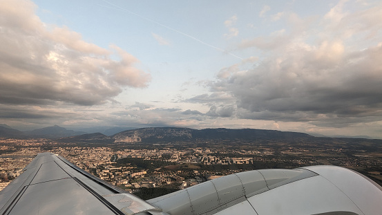 Plane leaving Geneva