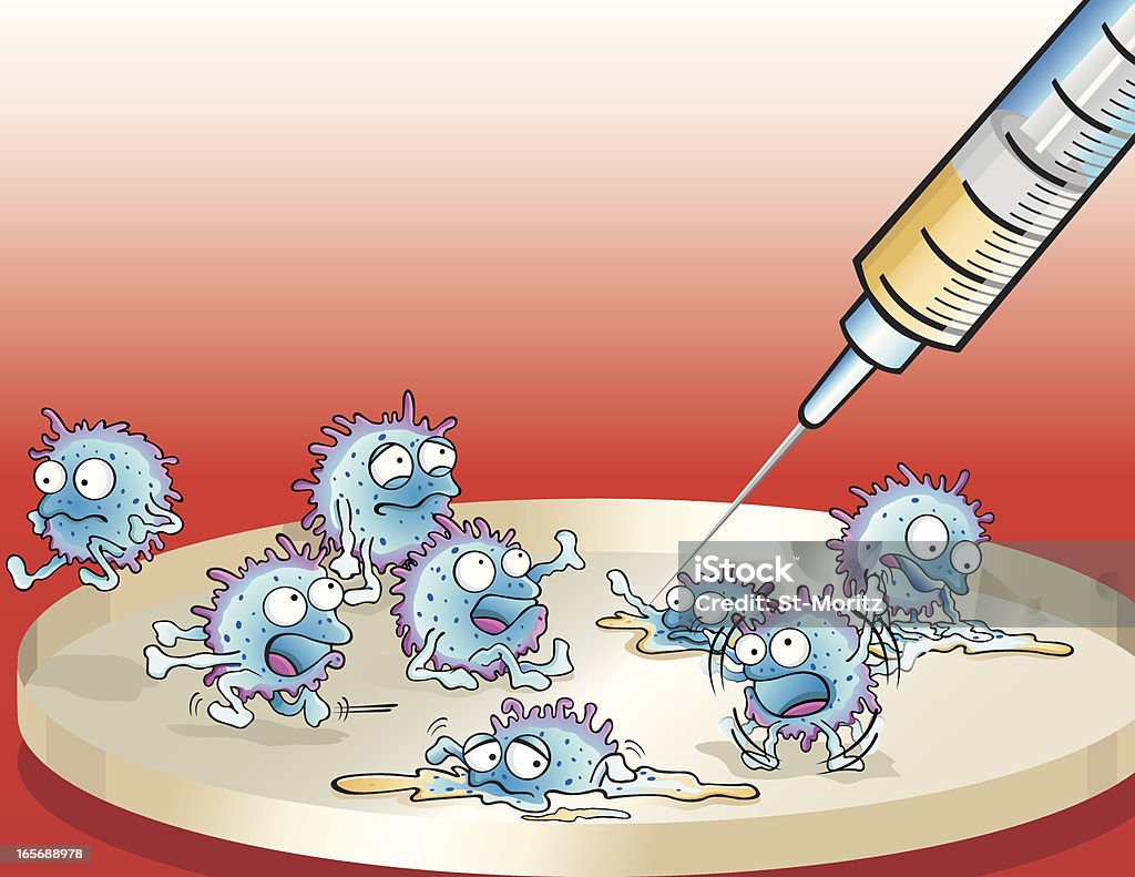 microbe/H1N1 virus de la grippe porcine - clipart vectoriel de Virus grippal libre de droits