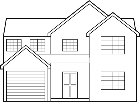 Templete House House Blueprint Stock Illustration - Download Image Now - House ...