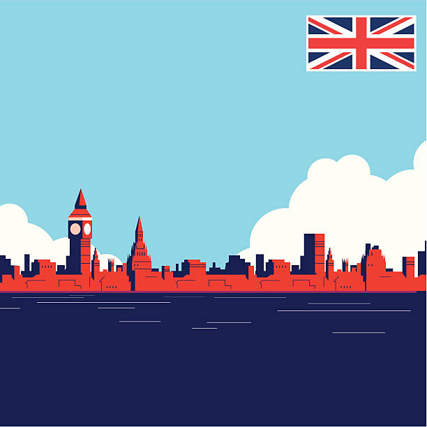 uk gród thames - british flag flag british culture england stock illustrations