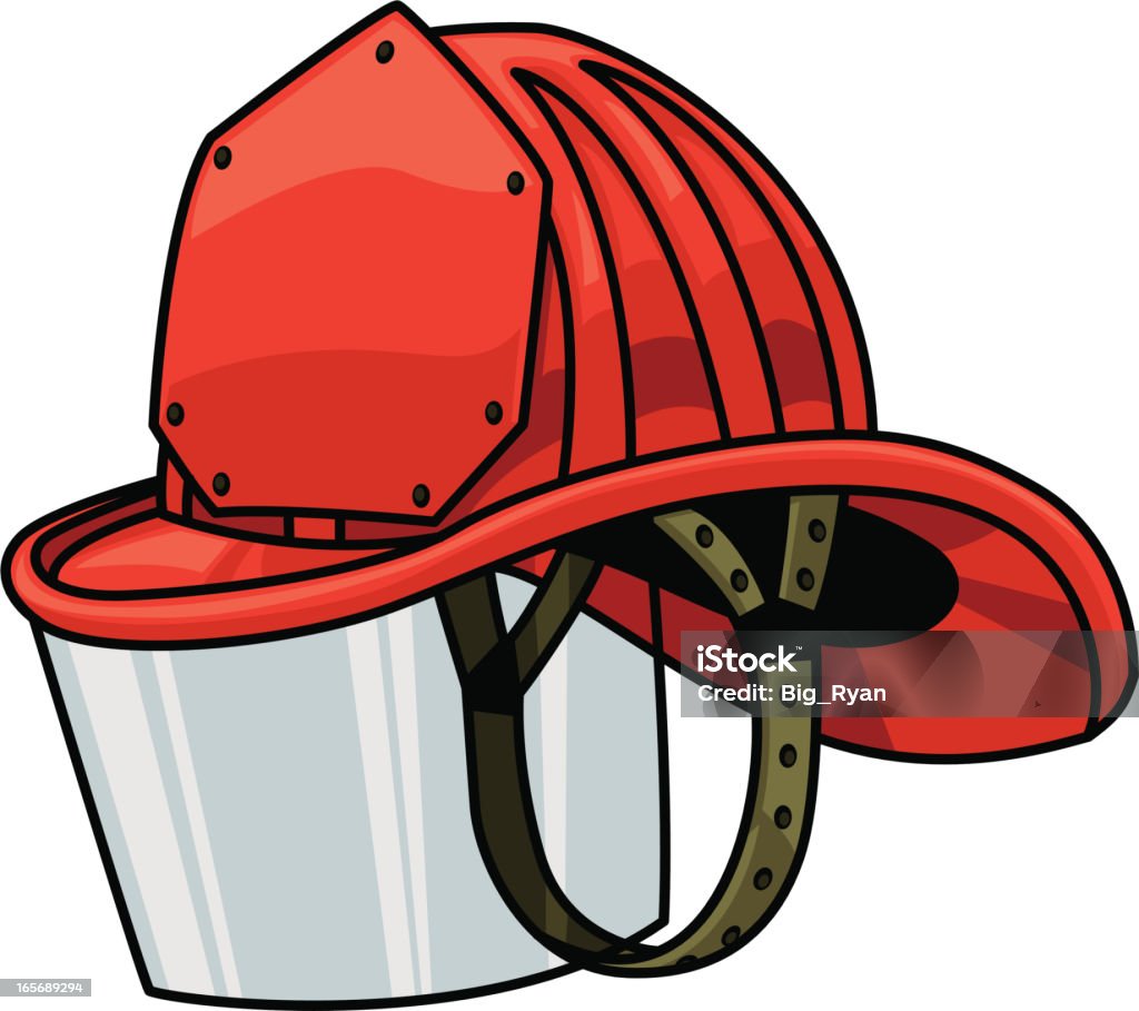 firemans capacete - Vetor de Artigo de vestuário para cabeça royalty-free